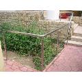 Balustrada exterioara din inox pentru spatiu verde
