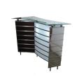 Bar din inox cu sticla