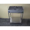Gratar din inox cu polita