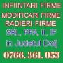 RADIERE / INCHIDERE FIRMA