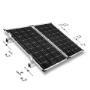 Kit de montaj pe acoperis tabla PNI pentru 4 panouri fotovoltaice