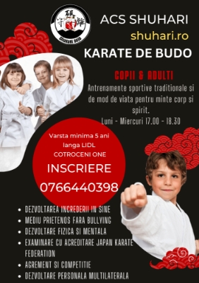Karate Judo Kampfsport Kurse Angebot Flyer Foto Illustration Rot Schwarz-min