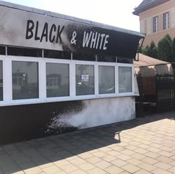 Black and white