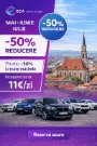 Promo -50 la GCA Rent a Car Cluj