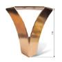 Picior otel brass