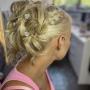 Curly bun
