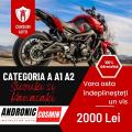 Cursuri auto categoria A, A1, A2