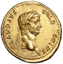 Claudius Gold Coins & Amanet