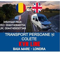 Transport Persoane Colete Anglia Belgia Baia Mare Satu Mare KVN LINE