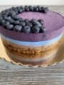 Tort Raw Vegan Ciocolata si Spirulina Albastra