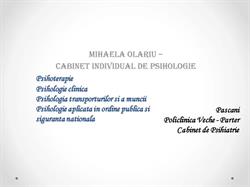 Cabinet Psihologic - Mihaela Olariu