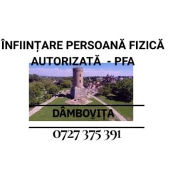 Înfiinţare Persoană Fizică Autorizată  Dâmboviţa