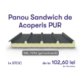 Panouri Sandwich de Acoperis PUR – 5 cute – RAL 7016 - 4cm