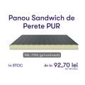 Panouri Sandwich de Perete PUR – RAL 7016 - 4 cm