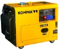 Generator Diesel insonorizat KOMPAK K6100SE, 230V, putere maxima 5.3 KW