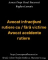 Avocat infracțiuni rutiere cu sau fără victime - Avocat ac