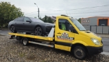 Transport autoturism electric pe platforma auto Traian TKD