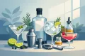 Gin premium pentru cocktailuri acasă