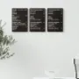 Panou meniu de perete din material textil negru cu litere și cifre din plastic interschimbabile
