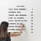 Meniu magnetic de perete cu litere mobile negre pentru cafenele și restaurante moderne