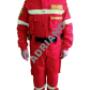 Încărcat de vizitator în 25.08.2016  - DESCRIERE COMBINEZON SMURD TERCOT

Material textil tercot 245gr/mp65%PE 35%CO.
Culoare rosu (coca- cola) cu dungi fluorescente si reflectorizante de culoare galbena, inscriptionate cu litere reflectorizante dupa cum urmeaza:
- POMPIERII SMURD pe spate, deasupra benzii galbene,
- eticheta de functie, detasabila cu scai: ?PARAMEDIC?, ?MEDIC?, ?ASISTENT?.?PILOT?, ?VOLUNTAR?,
Optional contra cost se pot imprima:
 - eticheta de nume, detasabila cu scai, pozitionata pe pieptul stang 12X2 CM
-eticheta unitatii, detasabila cu scai, pozitionata pe pieptul stang deasupra numelui 12X5 CM

   Pentru cazurile cand se lucreaza in sprijin pe genunchi sau coate, combinezoanele sunt prevazute cu genunchiere si cotiere moi si impermeabile.
   Combinezonul este conceput astfel incat  prin croiala ,sa permita miscarea tuturor membrelor in orice directie si cu orice amplitudine, aplecari si indoiri, fara sa simta vreo retinere .
   Buzunare ,patru la bluza si patru la pantaloni,toate fiind asic