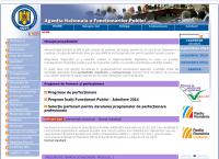 Website Agentia Nationala a Functionarilor Publici Bucuresti