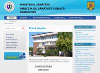 Website Directia de Sanatate Publica Dambovita