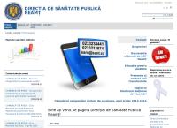 Website Direcţia de Sănătate Publică Neamţ