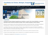 Website Facultatea de Chimie, Biologie, Geografie Timisoara