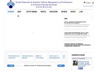 Website Şcoala Naţională de Sănătate Publică, Management şi Perfecţionare