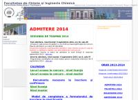 Website Universitatea Babes-Bolyai - Facultatea de Chimie Si Inginerie Chimica