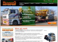 Website Henning Transport & Logistic - Lucrari Terasiere Si de Excavare