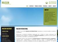 Website Majexim Internaţional S.r.l