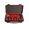Set de capete chei tubulare izolate la 1000 V in cutie metalica 10 - 24 11 piese - Unior ( 612678 )