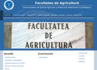Website Facultatea de Agricultură Cluj-Napoca