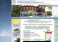 Website Universitatea Tehnica de Constructii - Facultatea de Instalatii