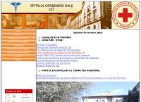 Website Spitalul Orăşenesc Bals
