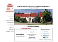 Website Universitatea Politehnica Bucuresti - Imprumut interbibliotecar intern (ILL)
