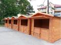 Casute de lemn pentru comert stradal, piete, targuri