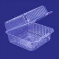 Caserole transparente pentru salate cu capac incorporate (PET)