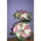 Buchet de mireasa cu trandafiri si lisianthus