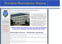Website Primaria Municipiului Orsova