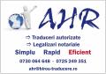 Servicii profesionale de interpretariat si traduceri in afaceri = AHR