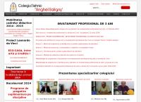 Website Colegiul Tehnic \"anghel Saligny\"bacau