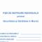 Fisa de instruire in Domeniul Securitatii si Sanatatii in Munca
