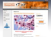 Website Champollion Cursuri de Limbi Străine SRL