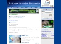 Website Societatea Romana de Biomateriale
