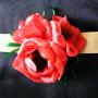 Aranjament floral lumanare de botez fetite
