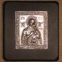 icoane traditionale argintate pe lemn ars