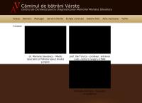 Website Căminul de bătrâni Vârste